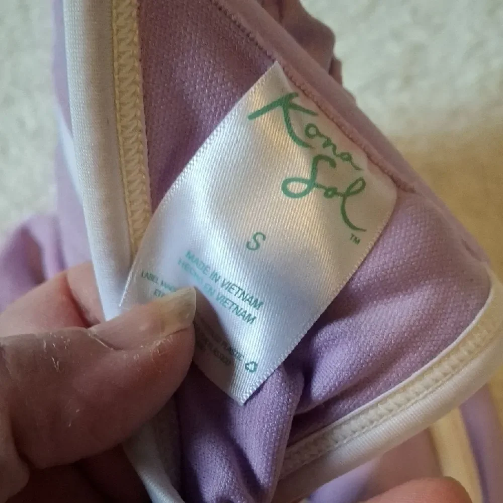 Kona Sol Lilac Bandeau Bikini Set (Swi016)